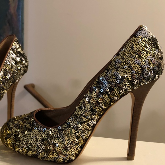 DOLCE & GABANNA sequin heels great condition size 39 or 9 - Picture 2 of 8